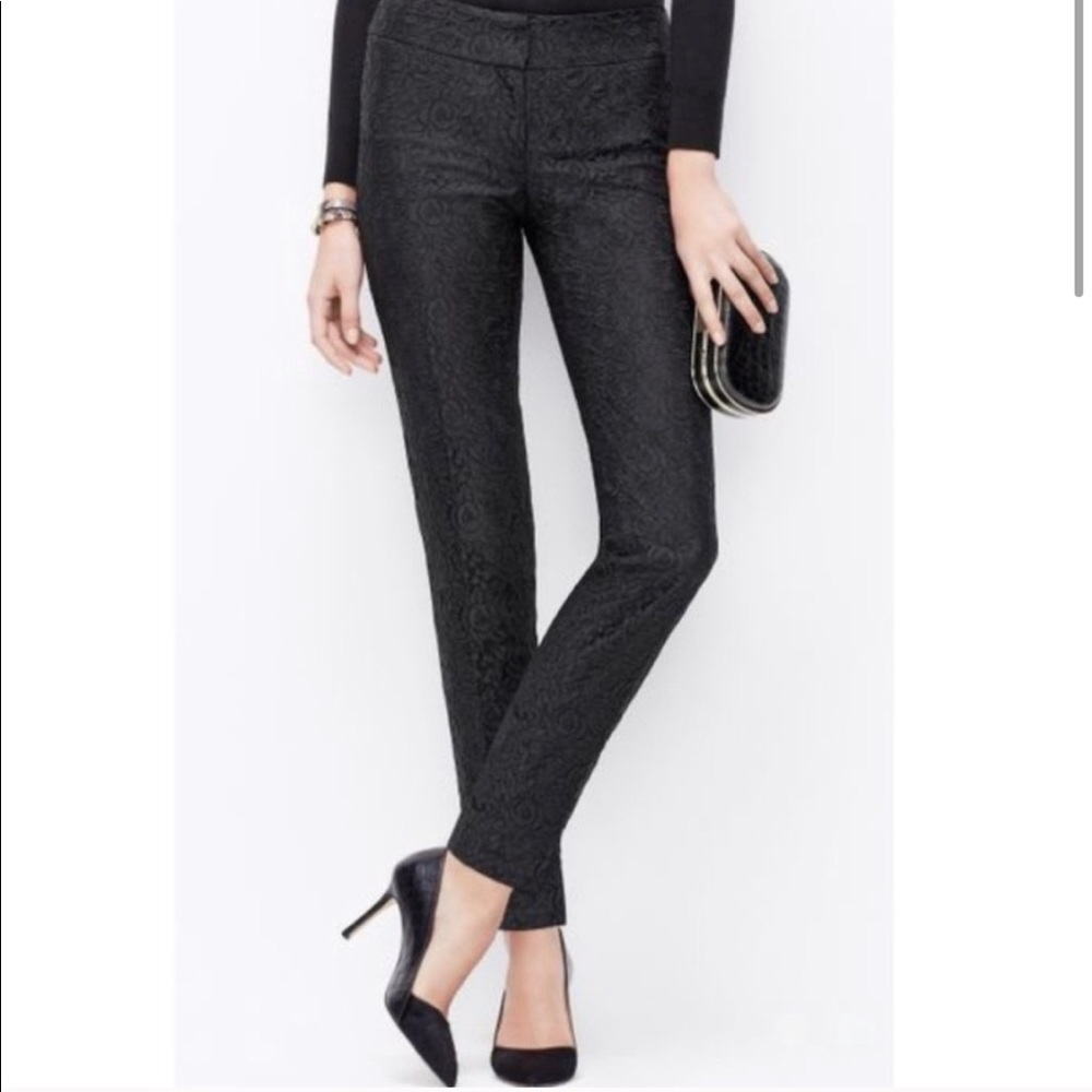 Ann Taylor Slim Ankle Lace Pant